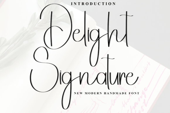 Delight Signature Font - Featured Image