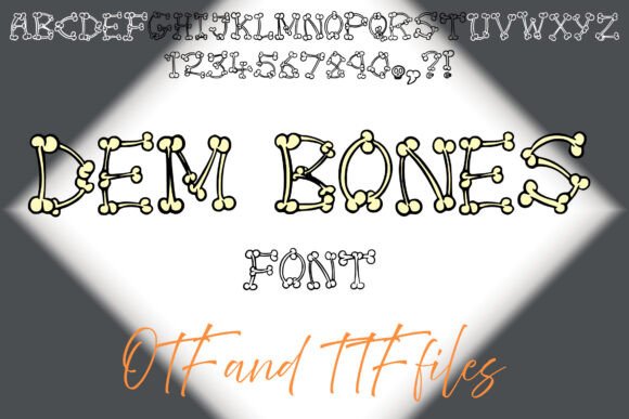 Dem Bones Font - Featured Image