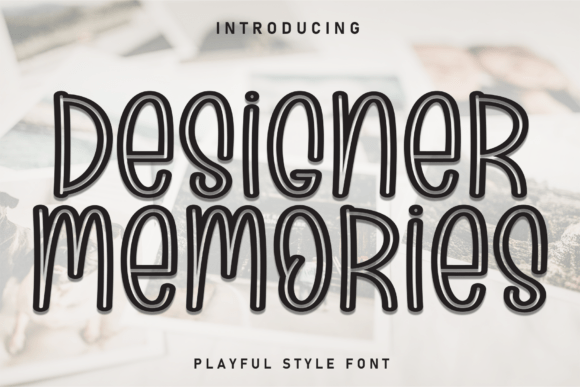 Designer Memories Font - Featured Image