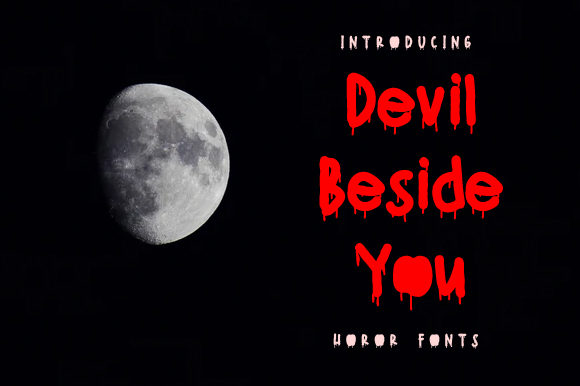 Devil Beside You Font - Featured Image