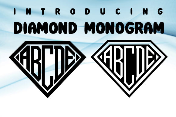 Diamond Monogram  Font - Featured Image