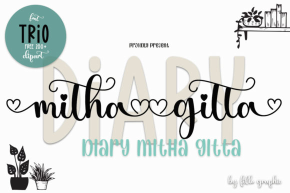 Diary Mithagitta Font - Featured Image