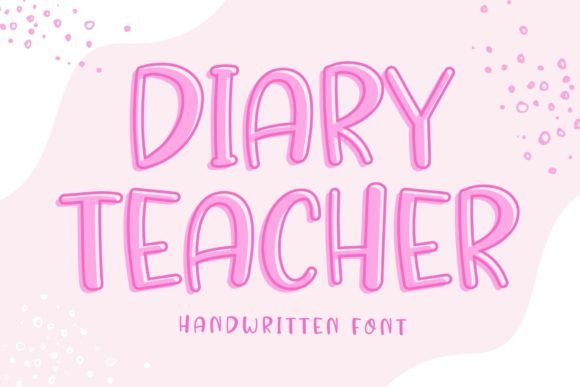 Diary Teacher Font - Featured Image