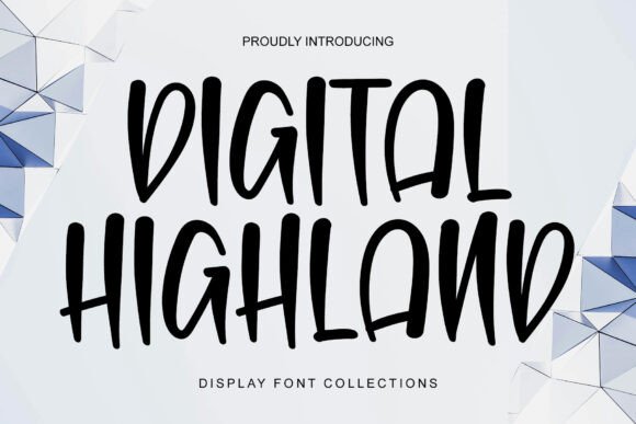 Digital Highland Font - Featured Image