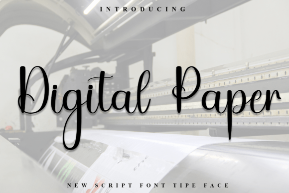 Digital Paper Font - Featured Image