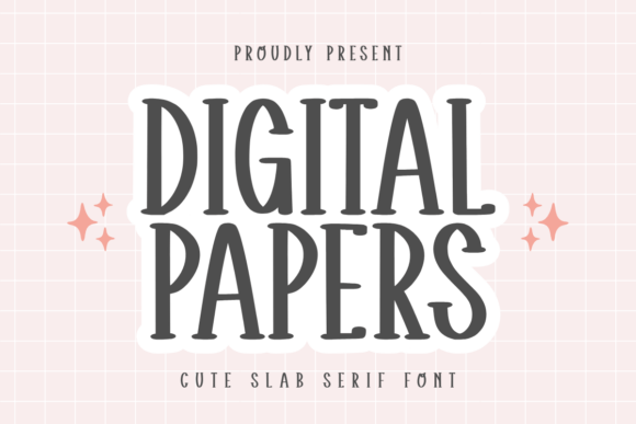 Digital Papers Font - Featured Image
