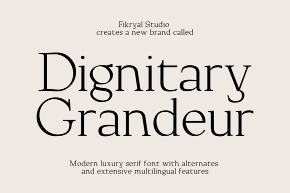 Dignitary Grandeur Font - Featured Image