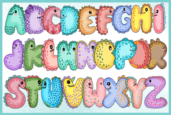 Dino Cute Font - Featured Image