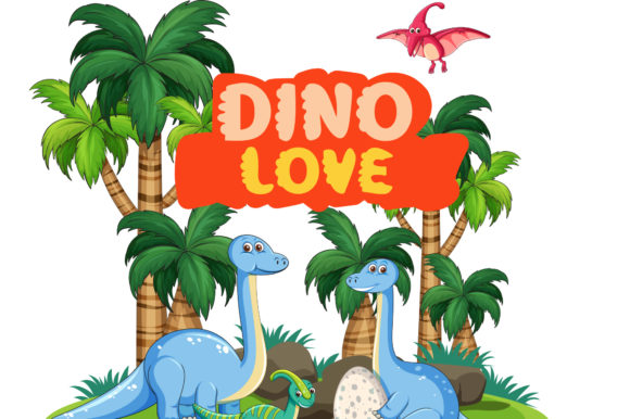 Dino Love Font - Featured Image