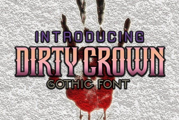 Dirty Crown Font - Featured Image