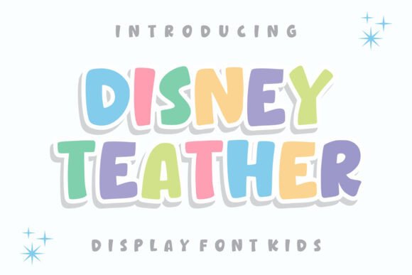 Disney Teather Font - Featured Image