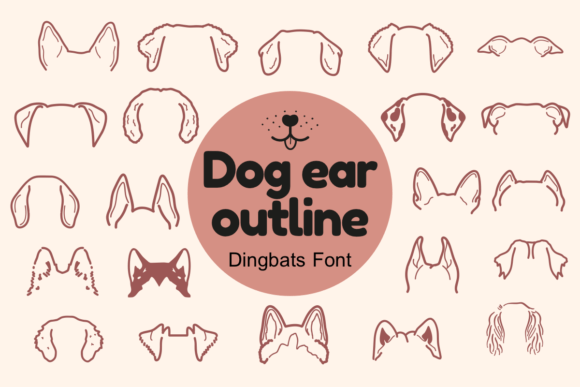 Dog Ear Outline Font - Featured Image