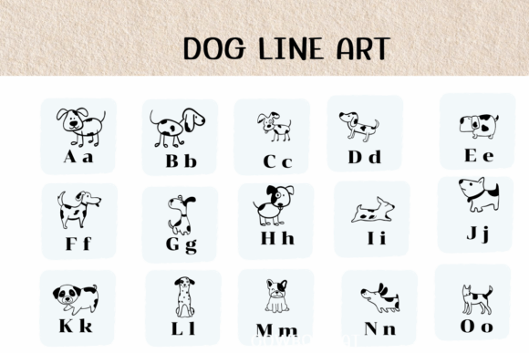 Dog Line Art Font - Featured Image