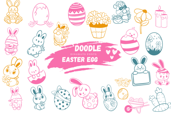 Doodle Easter Egg Font - Featured Image