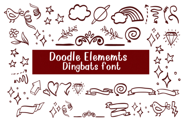 Doodle Elements Font - Featured Image