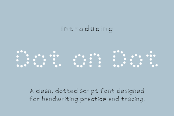 Dot on Dot Font - Featured Image