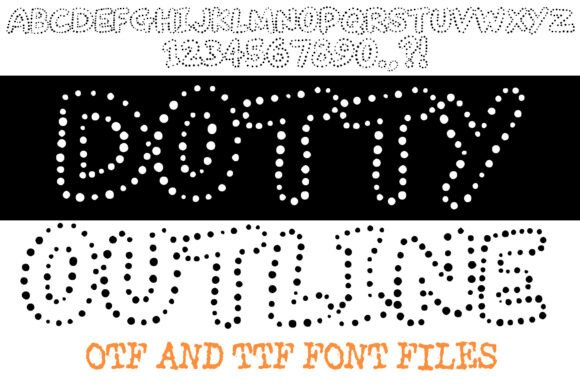 Dotty Outline Font - Featured Image