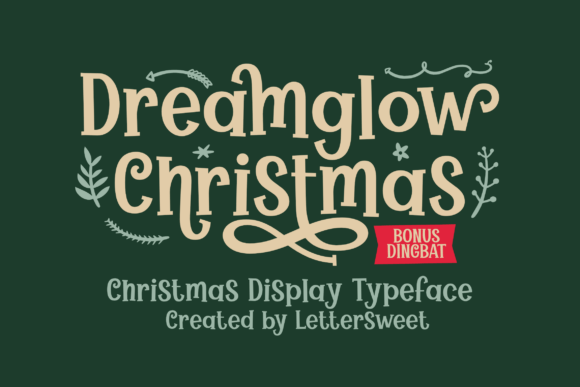 Dreamglow Christmas Font - Featured Image