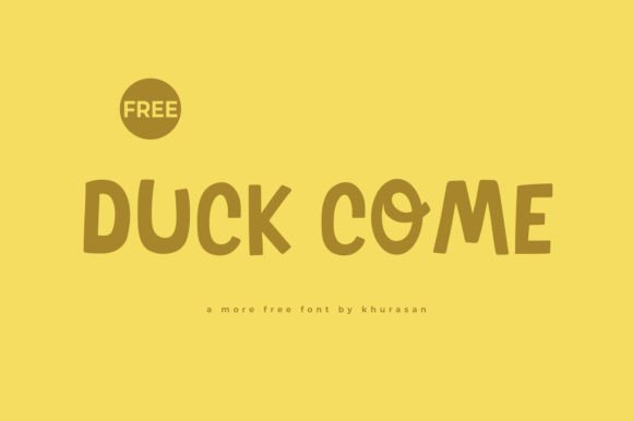 Duck Come Font - Featured Image