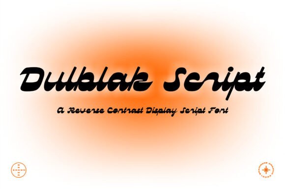 Dulblak Script Font - Featured Image