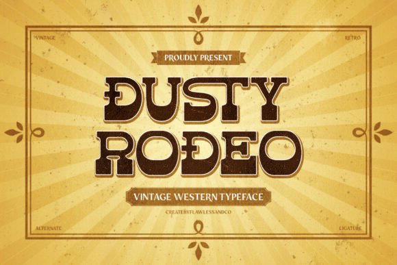 Dusty Rodeo Font - Featured Image