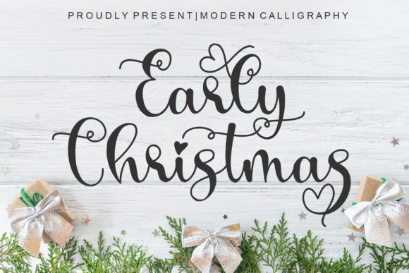 Early Christmas Font - Featured Image