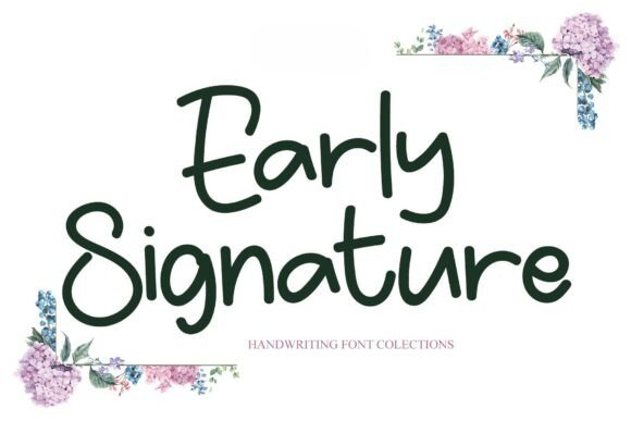 Early Signature Font - Featured Image