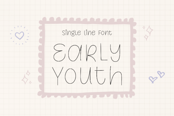 Early Youth Font - Featured Image