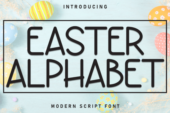 Easter Alphabet Font - Featured Image