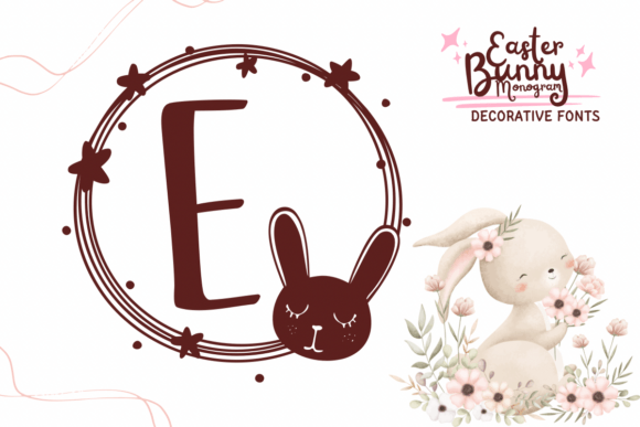 Easter Bunny Monogram Font - Featured Image