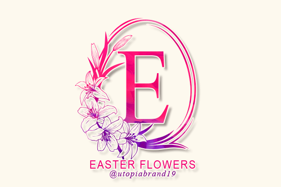 Easter Flowers Monogram Font - Featured Image