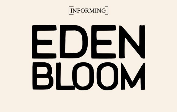Eden Bloom Font - Featured Image