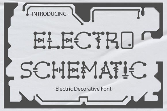 Electro Schematic Font - Featured Image