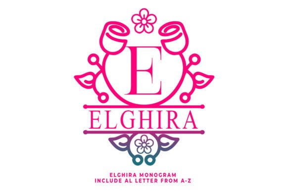 Elghira Monogram Font - Featured Image