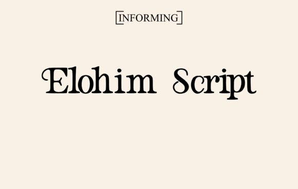 Elohim Script Font - Featured Image