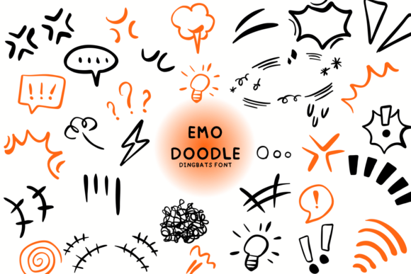 Emo Doodle Font - Featured Image