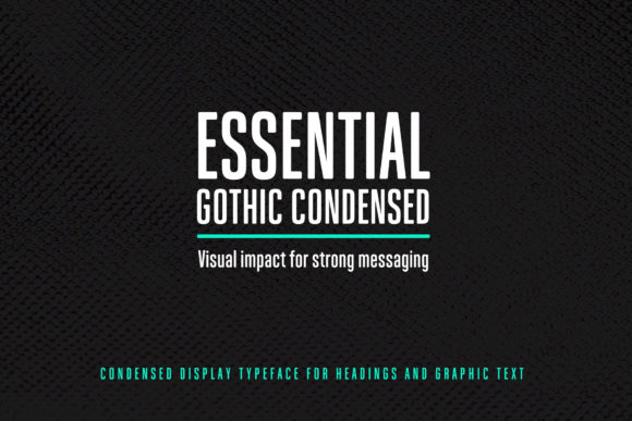Essential Gothic Condensed Font - Featured Image