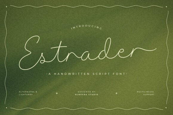 Estrader Font - Featured Image
