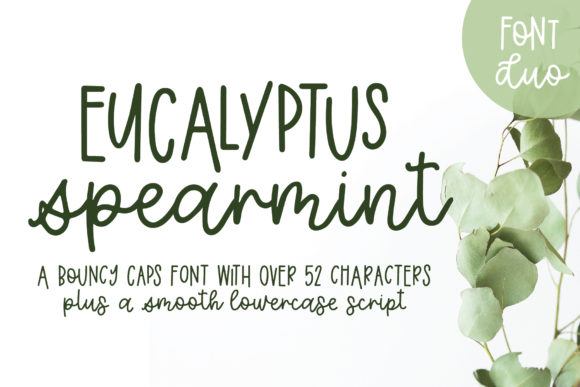 Eucalyptus Spearmint Font - Featured Image