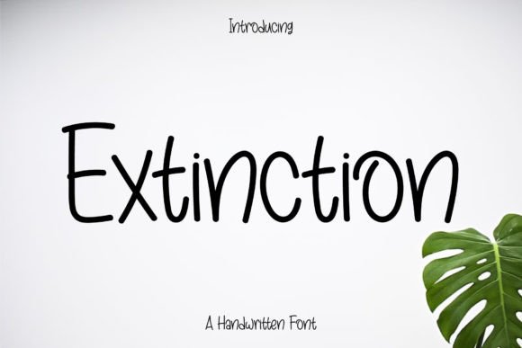 Extinction Font - Featured Image