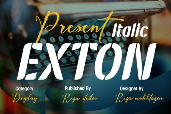 Exton Italic Font - Featured Image