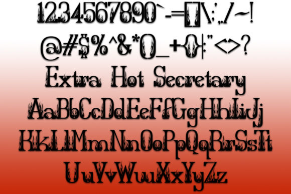 Extra Hot Secretary Font - Featured Image