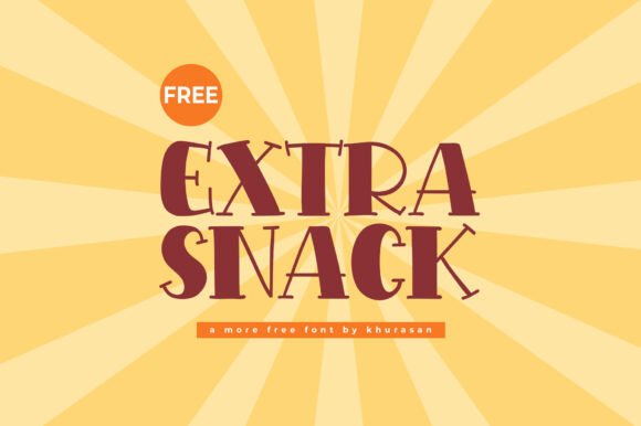 Extra Snack Font - Featured Image