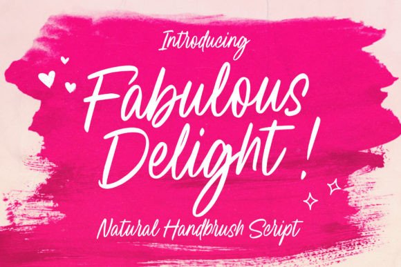Fabulous Delight Font - Featured Image