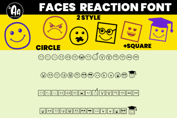 Faces Reaction Font - Featured Image