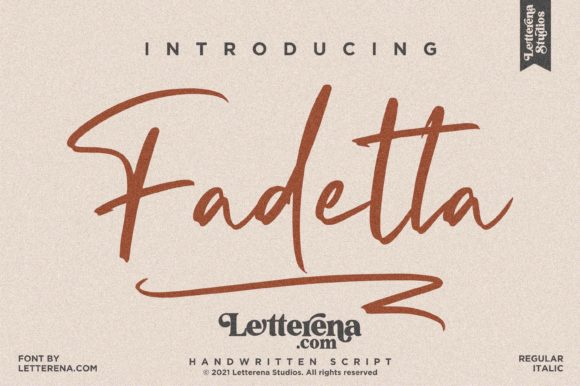 Fadetta Font - Featured Image