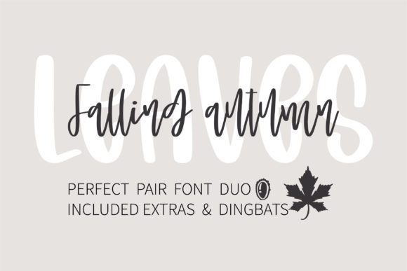 Falling Autumn Leaves Font - Featured Image