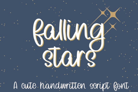 Falling Stars Font - Featured Image