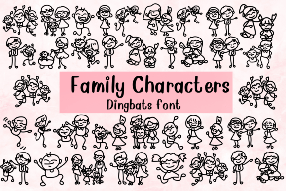 Family Characters Font - Featured Image