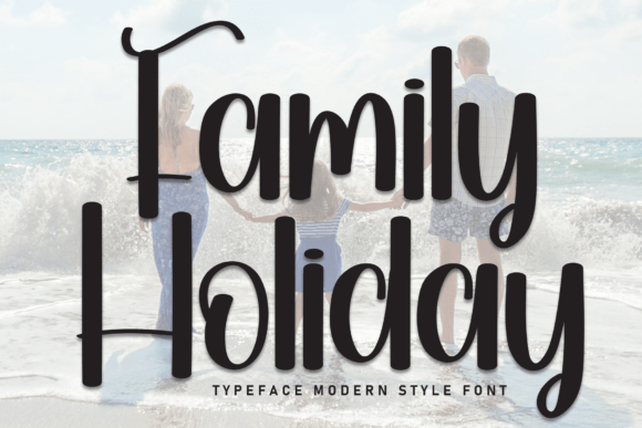 Family Holiday Font - Featured Image